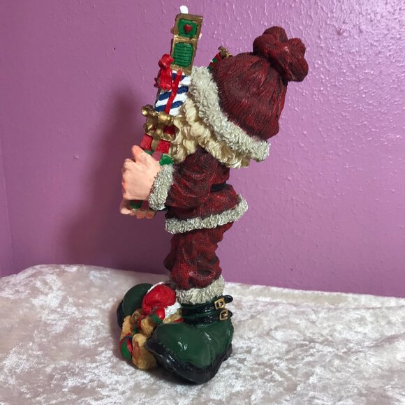 Vintage Santa Claus Christmas Resin Figure Statue Display Xmas Holiday CH Gifts - Picture 5 of 6